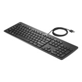 Teclado Inglés Hp Business Slim Qwerty De Ee. Uu., Color Negro