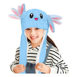 Gorro Para Frio Luz Led Pikachu Peluche Orejas Movibles Niño