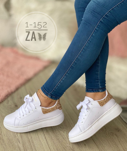 Tenis Zapatos Zapatillas Deportivos Colegial Dama Mujer