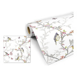 Papel De Parede Auto Adesivo Floral Lavável 3m Pn10786