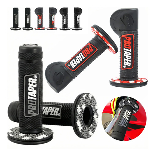 2 Pares Puños Para Moto 7\u002F8 Excelente Agarre Stunt Cross | Meses sin interés