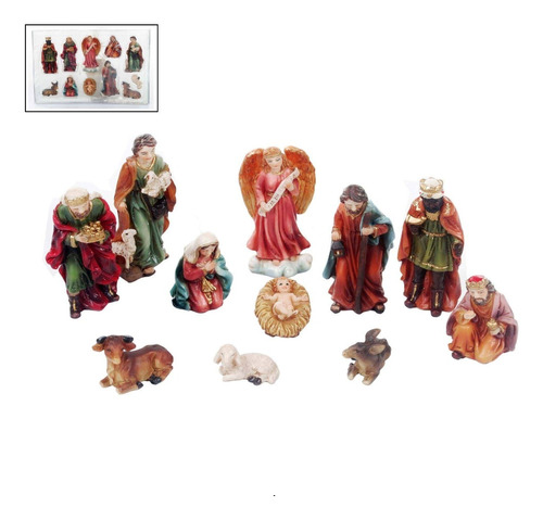 Pesebre De 5 Cm Con 11 Piezas Santini Christmas