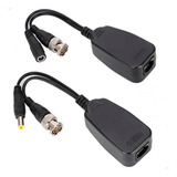 06 Pares Power Video Balun Alimentação Conector Rj45 P/ Bnc