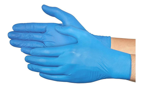 Guantes Nitrilo Servicio Alimentos - Azules, Ch-2 Paq De 100