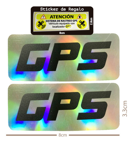 Calcomanias Para Auto O Camioneta Gps Holografico 2 Stickers