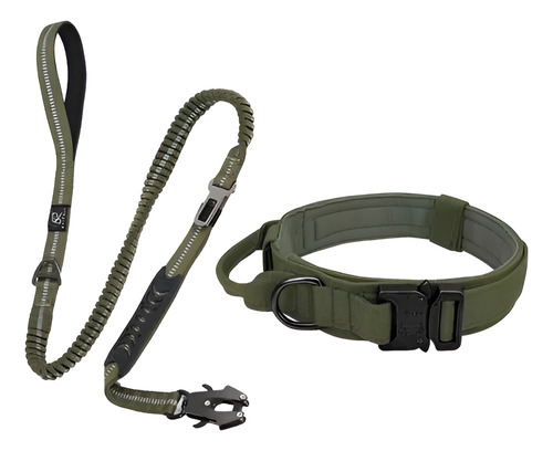 Set Collar Tactico Perro Correa Larga Perro Cinturón Segurid