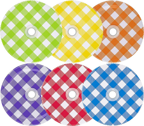 Southern Homewares Sh-10234 Mason Jar Lids Gingham With