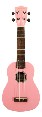 Ukulele Soprano Aria Color Rosa Mku-1pk