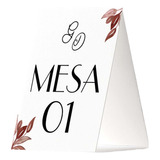 Kit 20 Numeração De Mesa Personalizado - Mesa Evento