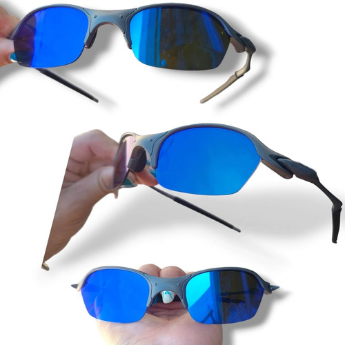 Óculos De Sol Romeu 2 X Metal Pinado Lente Ice Thug Azul Top