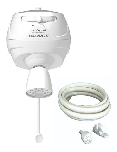 Chuveiro/ducha Jet Control Eletrônico 220v/7800w Lorenzetti Acabamento Brilhante Cor Branco