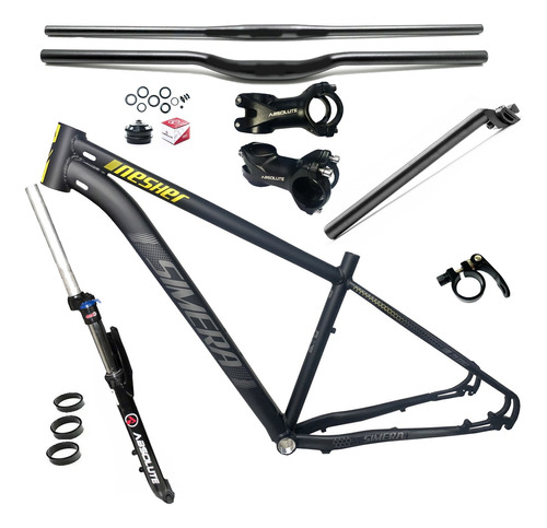 Kit Quadro De Bicicleta Aro 29 Simera,susp Absolute,mesa Mtb