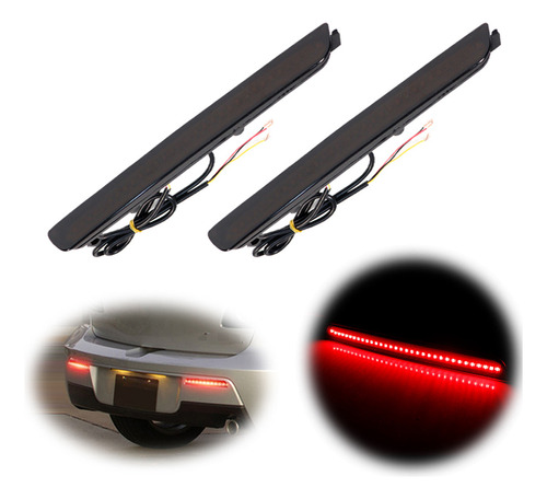 Luces Traseras Led Drl Con Freno De Parachoques Para Mazda 3