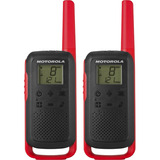 Rádio Comunicador Motorola T210br Cor Preto/vermelho