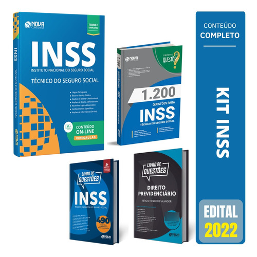 Combo Inss Apostila Técnico + Questões - Kit Especial