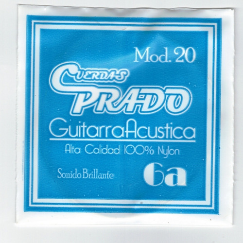 Cuerda Suelta Guitarra Acústica 4ta, 5ta O 6ta C/borla Nylon