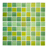 Mosaico Veneciano Cristalo Vitreo Mezcla Verdes Caja 2 M2