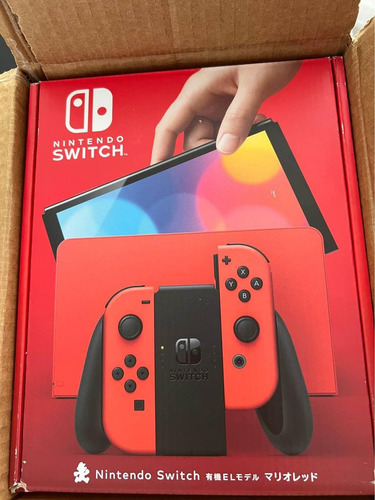Nintendo Switch Oled 64gb Rojo Más Kit Accesorios Gratis
