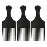 Cepillo De Pelo Anself Peine Del Afro Rizado, 3 Piezas