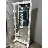 Espelho Camarim 80cm Largura Com Rodinhas Provador De Lojas 