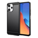 Funda Tpu Rued Carbon Para Xiaomi Poco M6 Pro 5g + Hidrogel