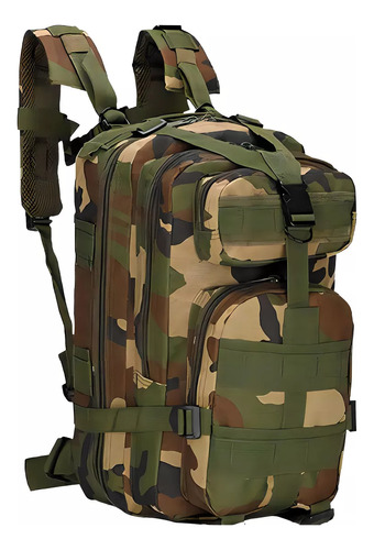 Mochila Táctica Asalto Militar Mochilero Bolsillos 20-25l