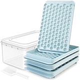 Moldes De Hielo Redondos 3 Pack Con Tapas Y Cubeta