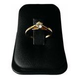 Anillo Compromiso Oro 14 K Diamante Natural .24 Ct