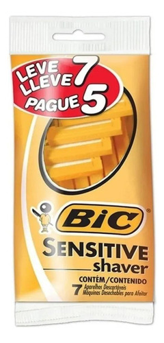 Aparelho De Barbear Bic Sensitive Shaver Leve 7 Pague 5