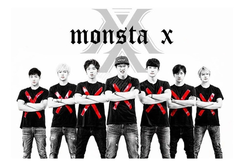 Monsta X  10 Posters Kpop Tamaño A4
