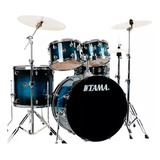 Bateria Tama Rhythm Mate Rli52kh4cb Con Fierros Azul