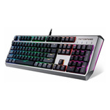 Teclado Mecanico Motospeed Ck80 Rgb Switch Silver Red Ansi Cor De Teclado Preto