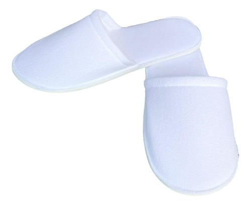 Pantufla De Toalla Blanca Lisa Para Imprimir 100 Pares