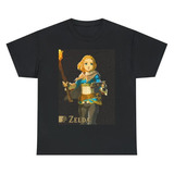 Polera Infantil Unisex Zelda Game Kingdom Estampado Algodon