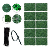 Kit 10 Placas Grama Artificial Buchinhos Jardim Muro Inglês