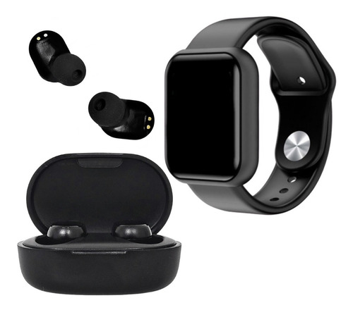 Fones De Ouvido + Smartwatch Compatível Samsung E Motorola