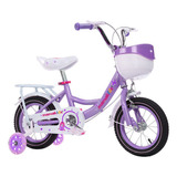 Bicicleta Niña Aro 16 Morado Y Rosa