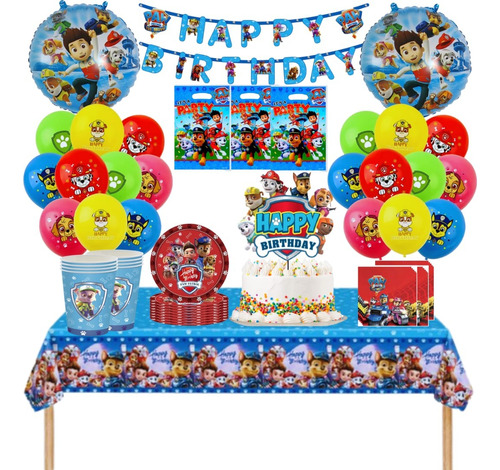 Set Decoracion Globos Cotillon Diseños Infantiles Variados