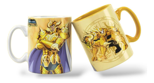 Taza De Ceramica 11 Oz Saint Seiya Caballeros Dorados