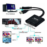 Xtrempro 2 Puertos Displayport Mst Hub Splitter Soporte Hdcp