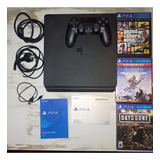 Playstation 4 Slim 1tb + Joystick +3 Juegos Excelente Estado