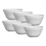 Bowl Compotera Porcelana Blanca Verbano Línea Mozart X6