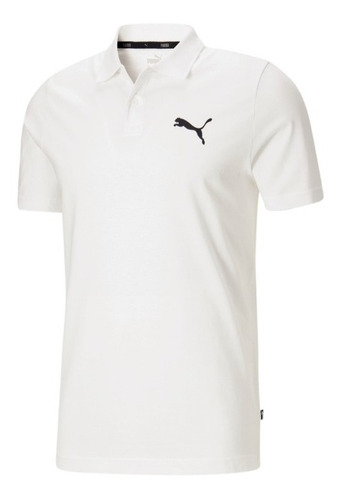 Camiseta Puma Original Hombre Polo Color Blanco Essential