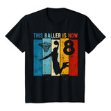 Camiseta De Baloncesto Para Ninos De 8 Anos, Negro -