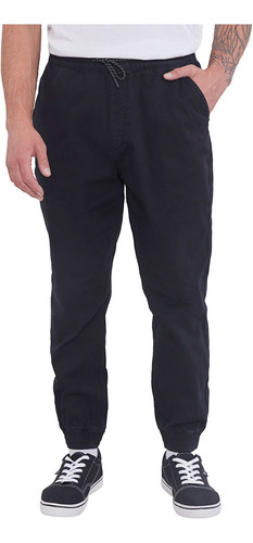 Pantalón Hombre Jogger Fit Twill Negro Corona