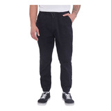 Pantalón Hombre Jogger Fit Twill Negro Corona