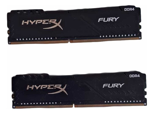 Kit Hyperx Fury, (2 X 4gb), 2400mhz, Ddr4, Cl5, Preto