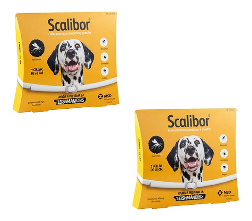 Combo 2 Coleiras Scalibor Cães G 65cm Original Entrega Imedi