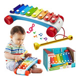 Brinquedo Infantil Fisher Price Instrumento Xilofone Mattel