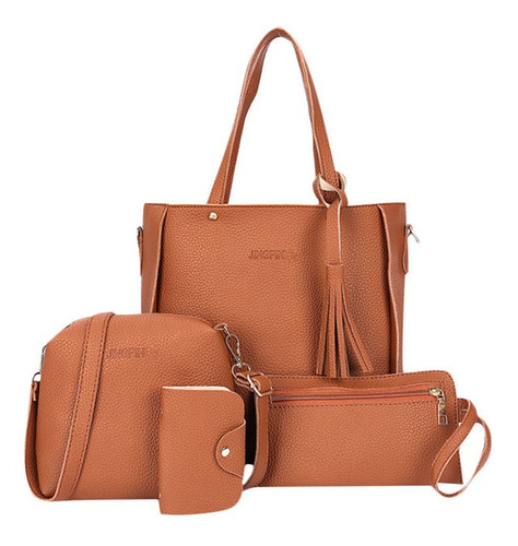 Conjunto De Bolsa De Ombro Feminina De Quatro Peças